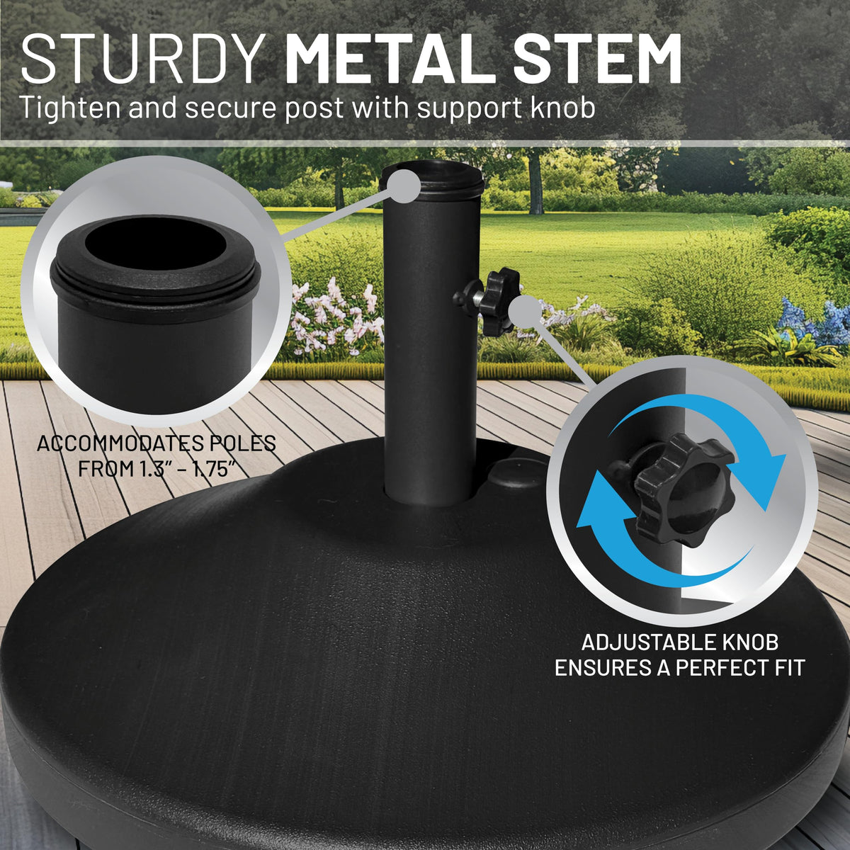 US Weight proudly made in the USA for durable outdoor support.