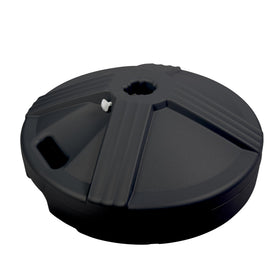 US Weight patio umbrella base shows durable concrete-fill option for outdoor stability.
