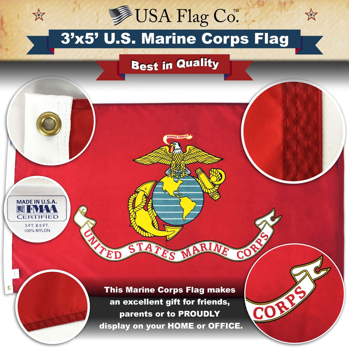 USA Flag Co Digital dye process delivers bold color on both sides