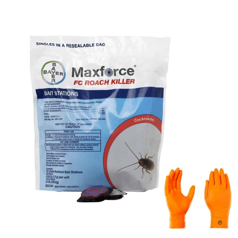 USA Supply Maxforce FC roach bait stations 72-count box for easy packaging and placement