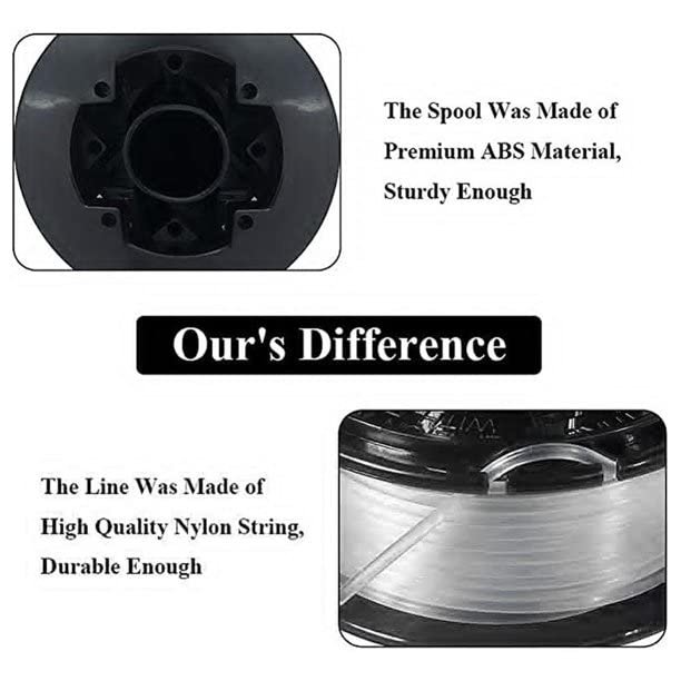 USA Supply RS-136 spring detail emphasizes smooth auto-feed action during yard work.
