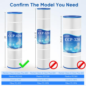 USATURE CCP420 cartridge is easy to rinse and restore filtration