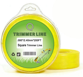 USEDGDIG .095 square trimmer line on a donut spool for easy storage and dispensing.