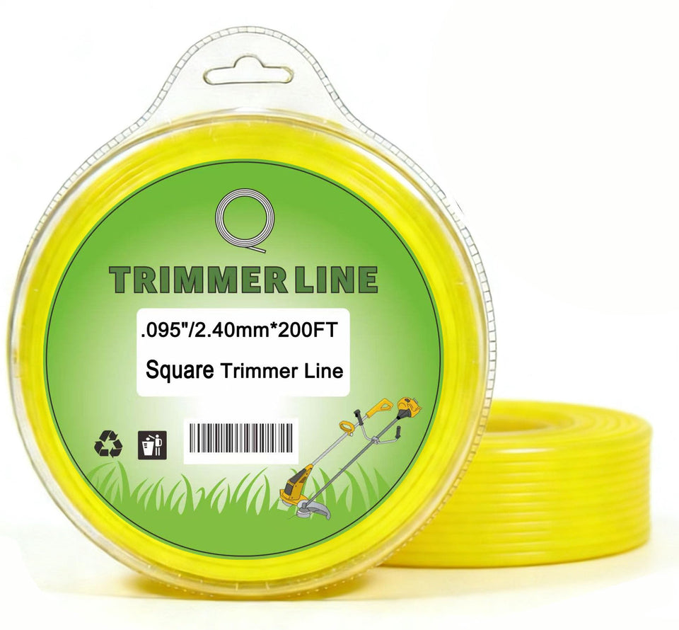 USEDGDIG .095 square trimmer line on a donut spool for easy storage and dispensing.
