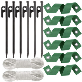 USEDGDIG 6-pack 12-inch steel tree stakes for steady, weather-ready support