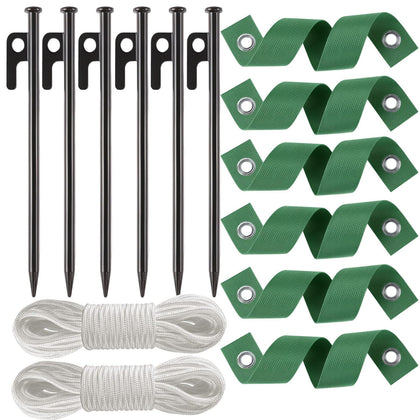 USEDGDIG 6-pack 12-inch steel tree stakes for steady, weather-ready support