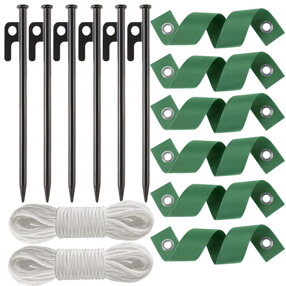 USEDGDIG 6-pack 12-inch steel tree stakes for steady, weather-ready support