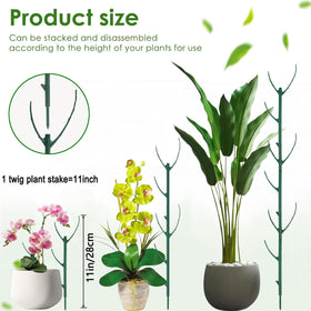 USEDGDIG green branch-style plant support blends with indoor greenery.