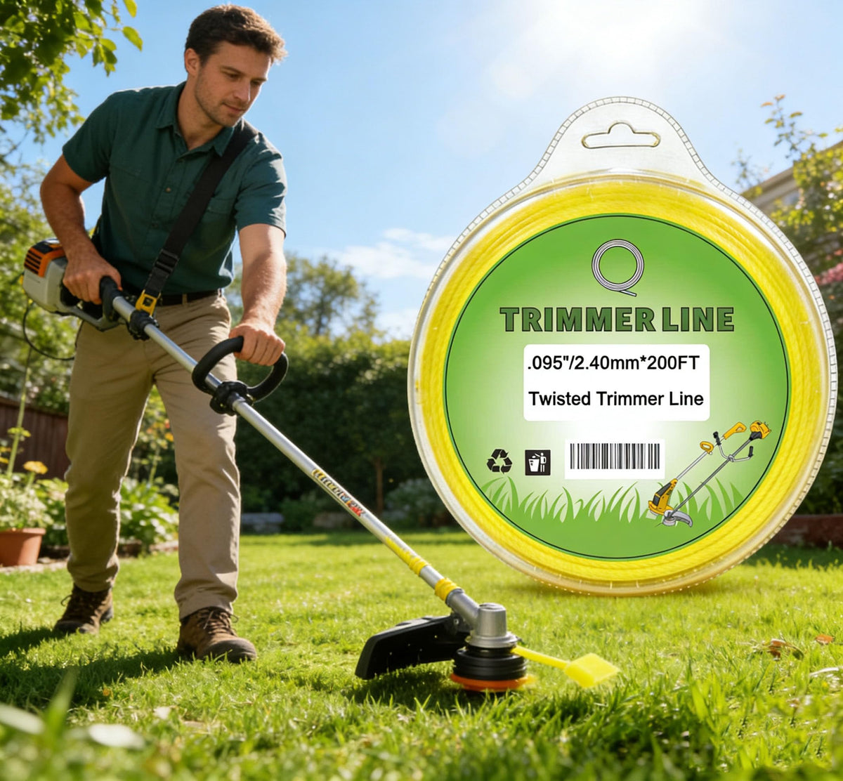 Usedgdig universal-fit line works with many 0.095 inch trimmer heads.