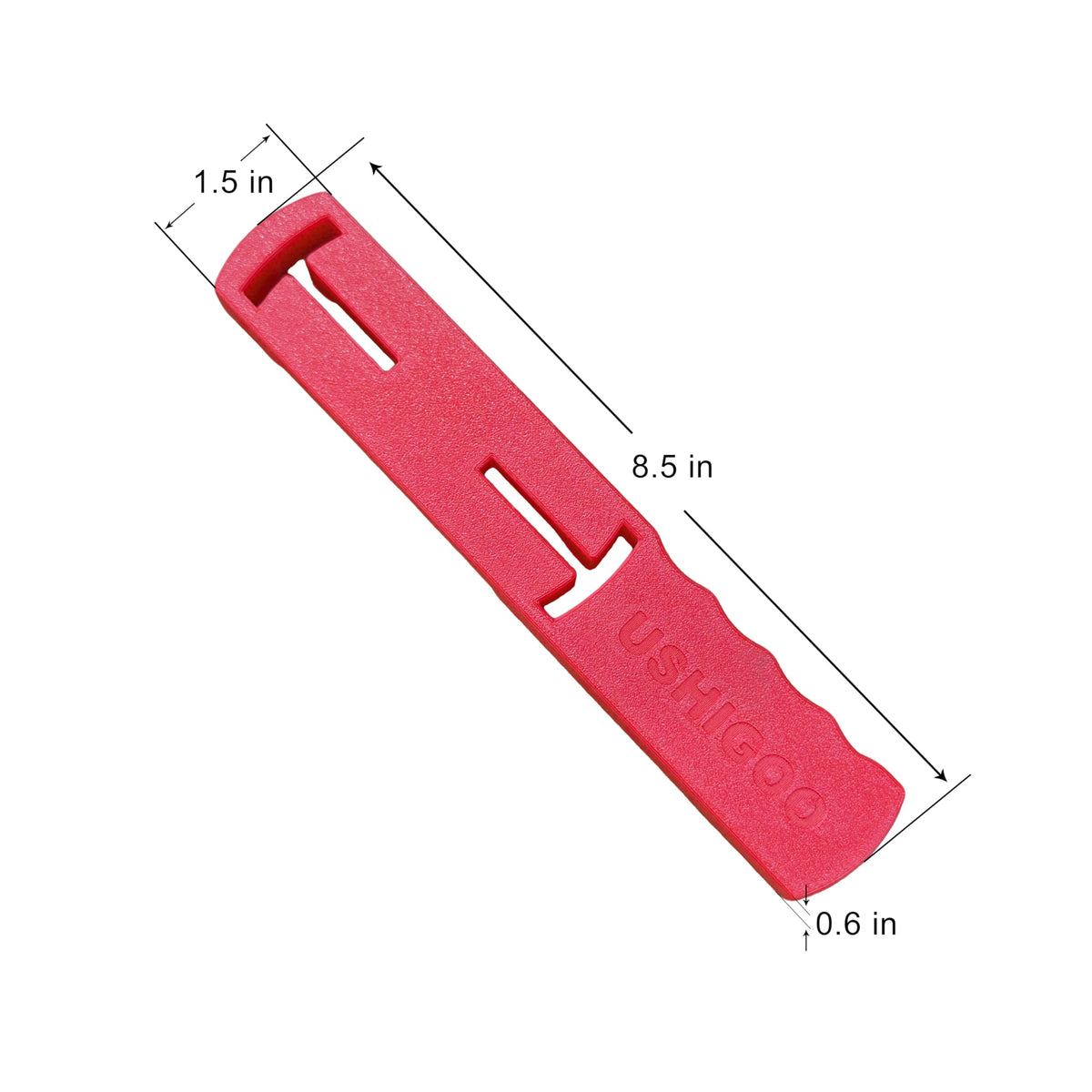 Ergonomic grip on the USHIGOO wrench supports easy and comfortable lid loosening.
