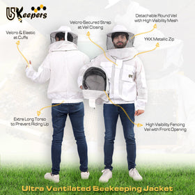 USKEEPERS jacket pockets and elastic waist for secure tool storage during tasks