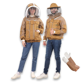 USKEEPERS three-layer ventilated bee jacket frontal view for breathable protection