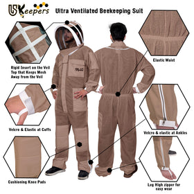 USKEEPERS brass zippers ensure durable, smooth operation on front and legs