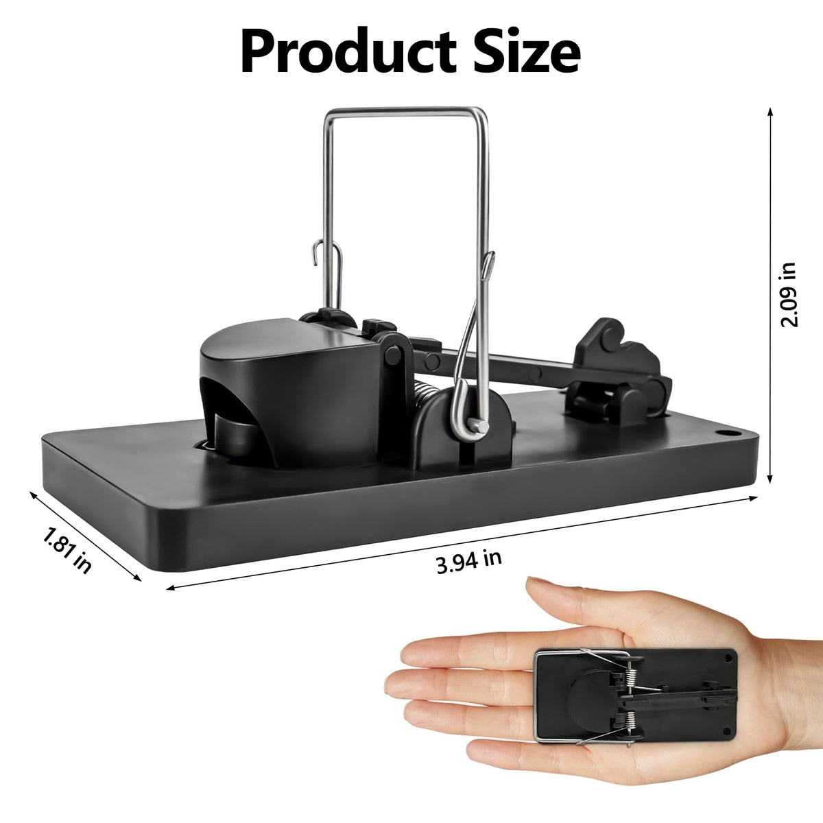 USKICH high-sensitivity trap quickly triggers to capture mice.