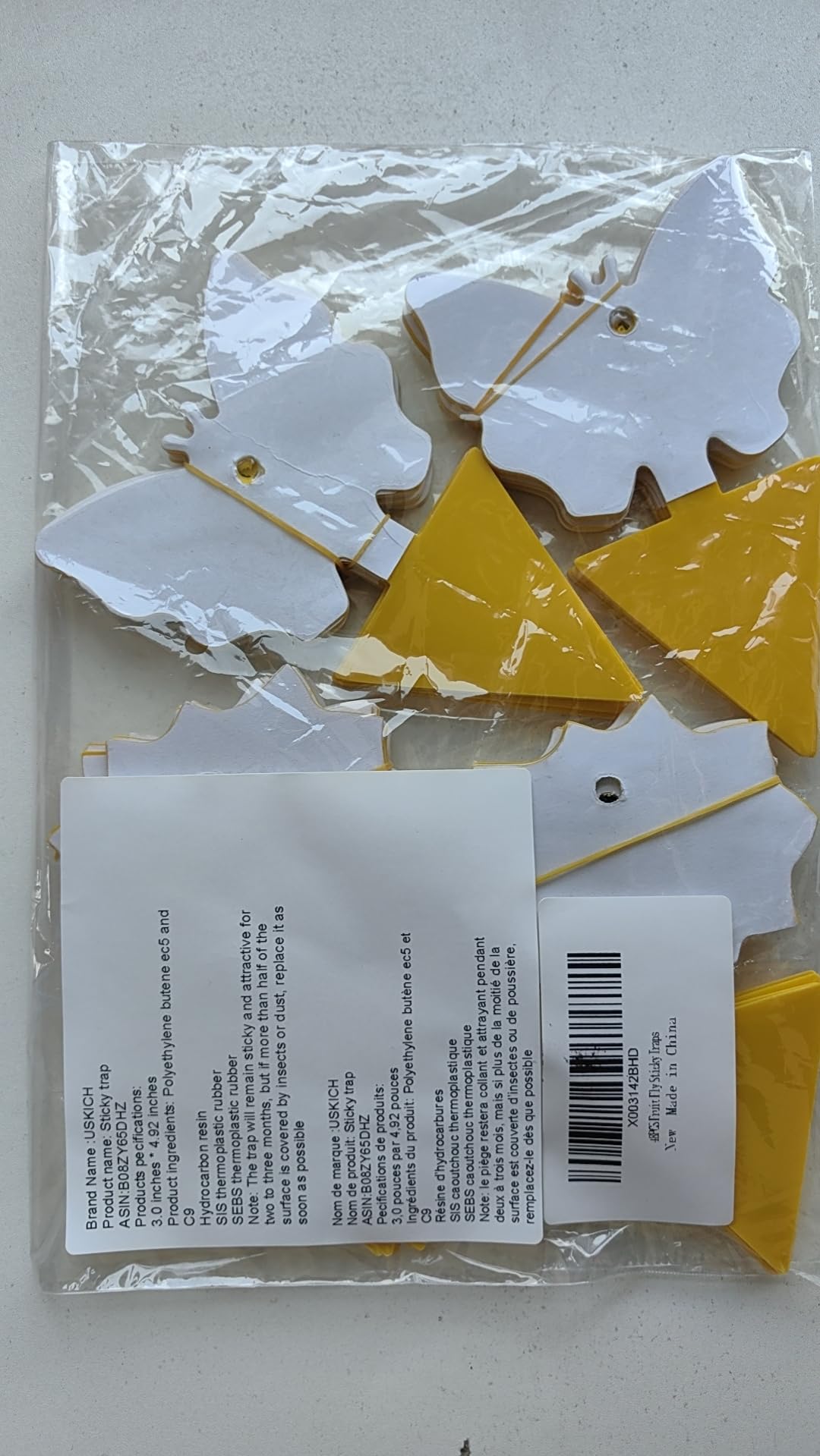 USKICH lemon-yellow traps help reduce pest presence near plants.