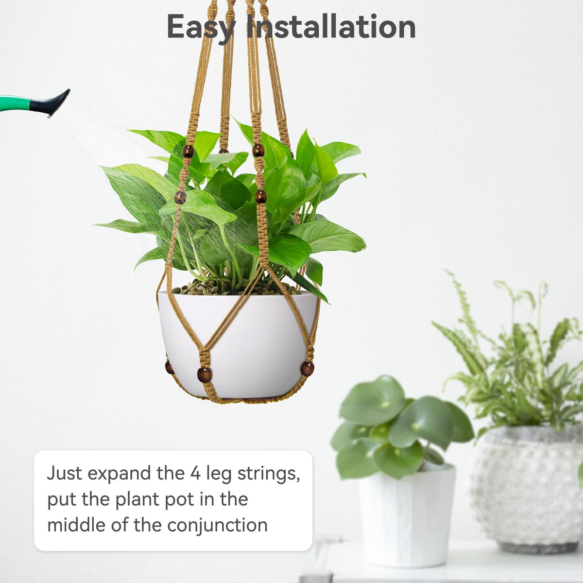 USLAI two-pack hanger enables space-saving vertical plant arrangements