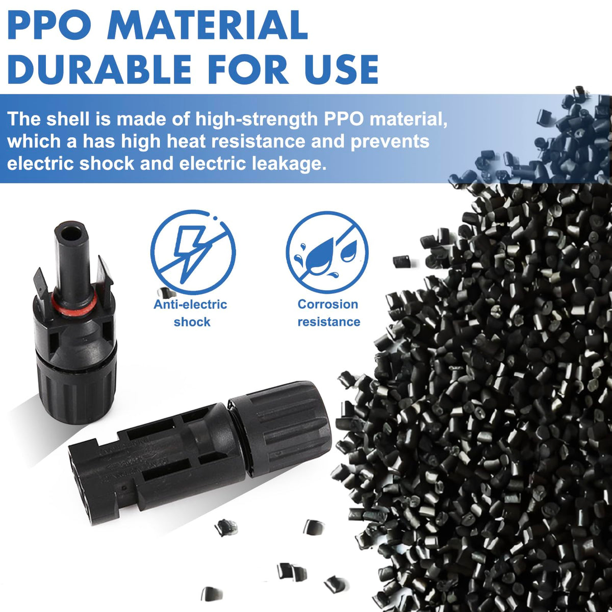 Usngsny 1000V 30A solar connector suited for high-current PV systems