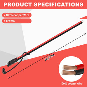 Usngsny 12AWG extension cable provides low resistance charging