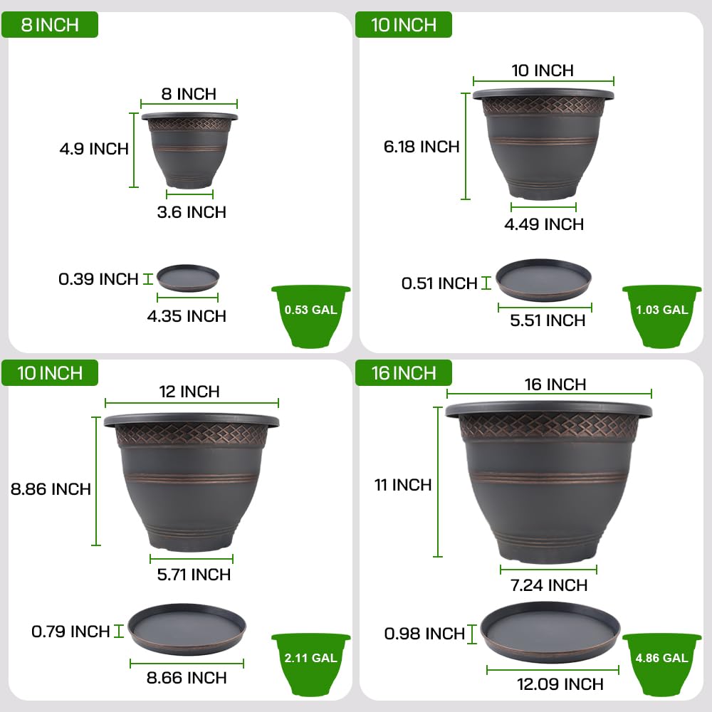 Usocik indoor-outdoor plant pot placed on a patio scene.