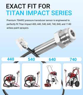 USSKYBOY 704492 transducer installed on Titan Impact demonstrates plug-and-play compatibility.