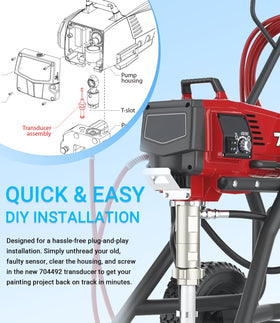 USSKYBOY 704492 transducer packaging suggests quick replacement and minimal downtime.