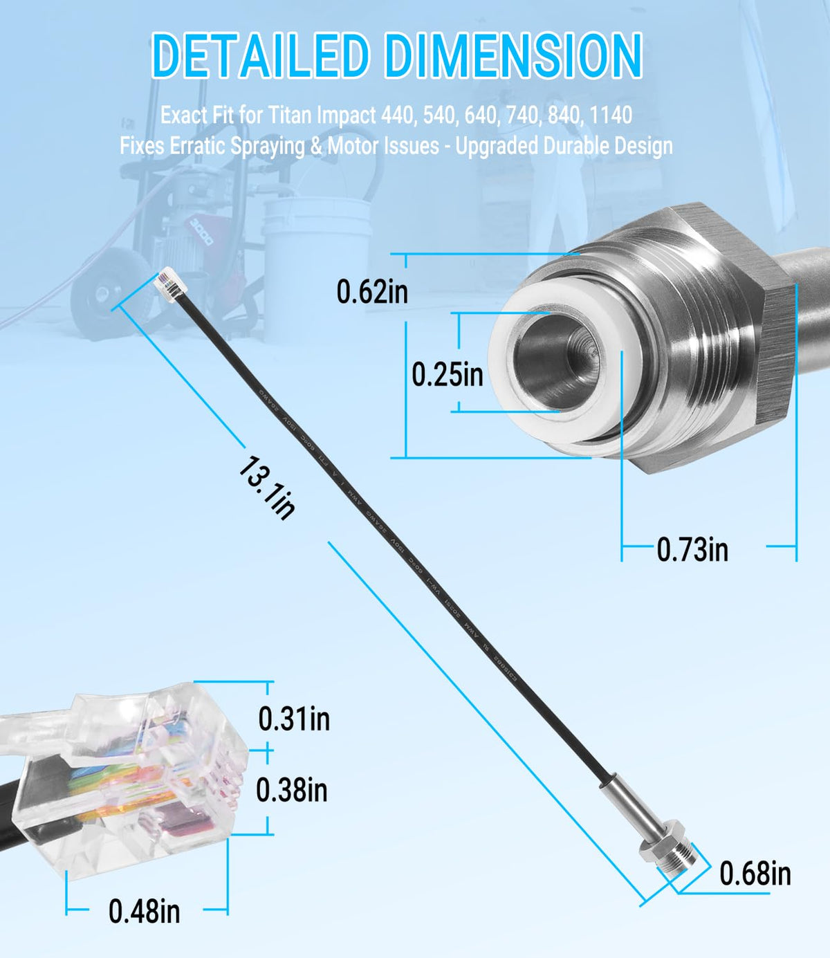 USSKYBOY 704492 transducer silicone core supports dependable pressure regulation.