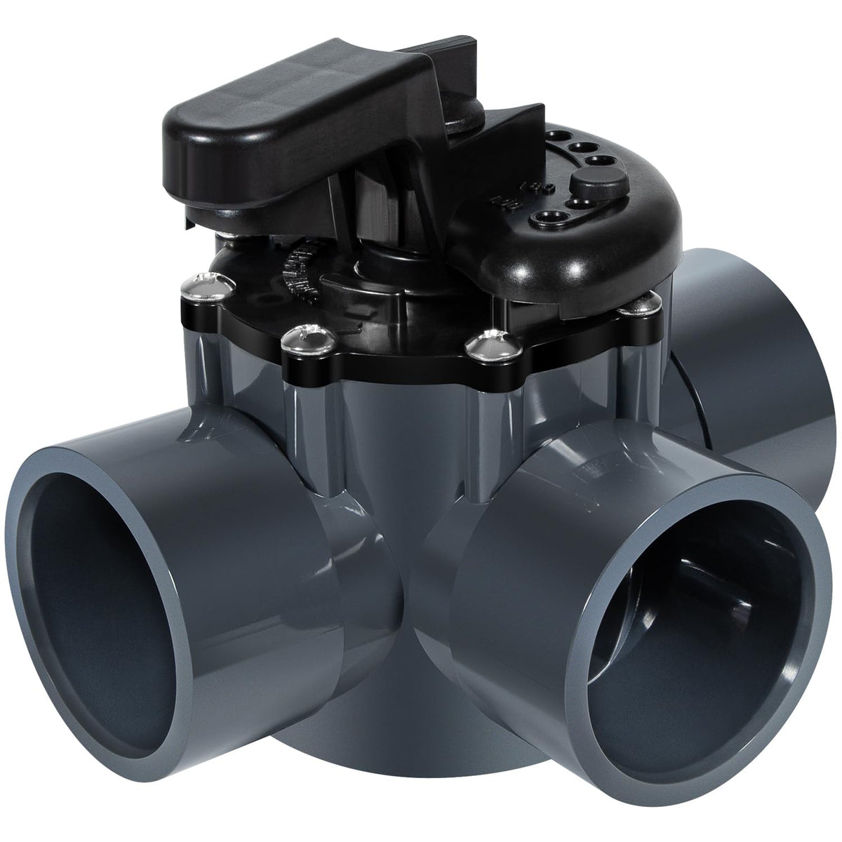 Ussuray 3-way pool valve 2-inch assembly showing easy fit for fast upgrade