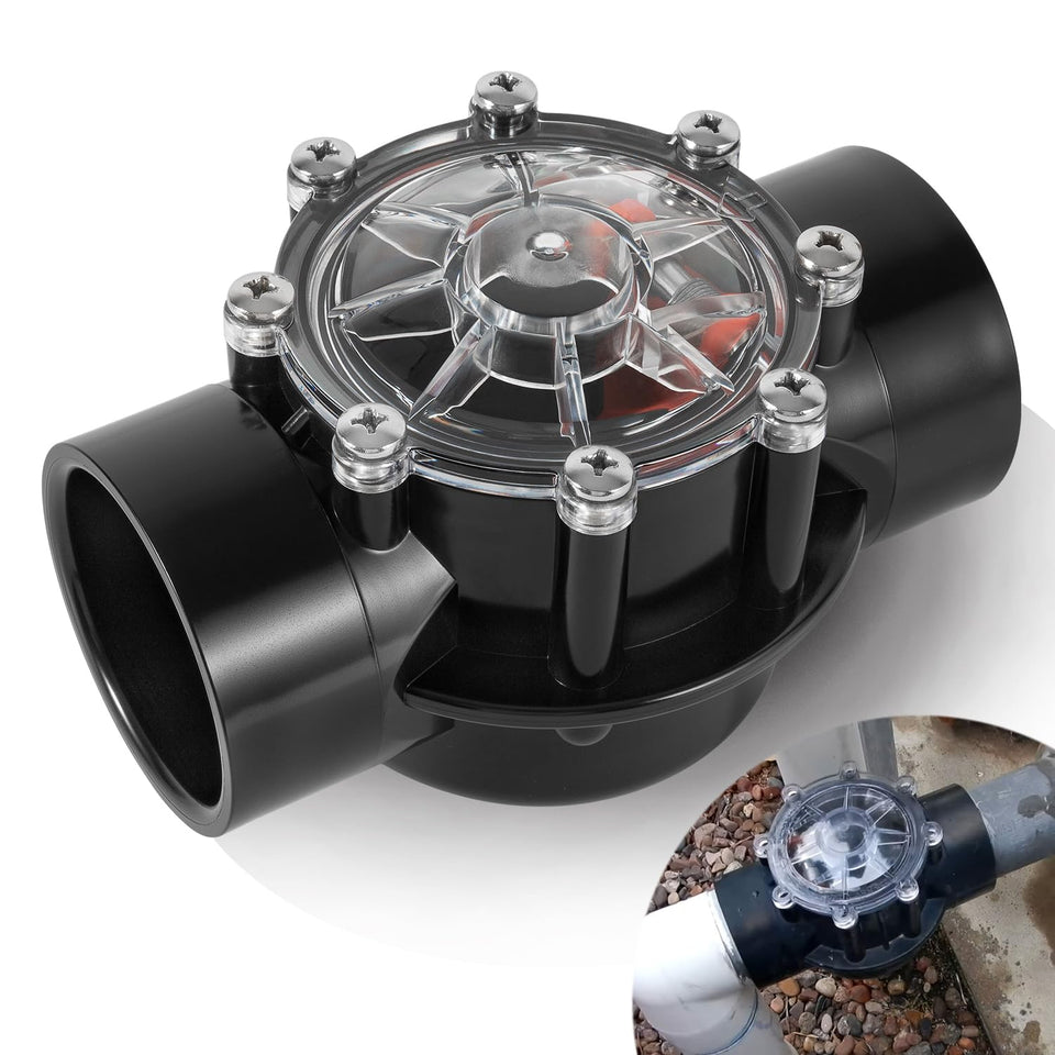 Ussuray 7305 check valve with clear cover for easy inspection during maintenance.