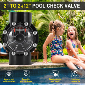 Ussuray 7305 valve with transparent lid enables quick debris checks.