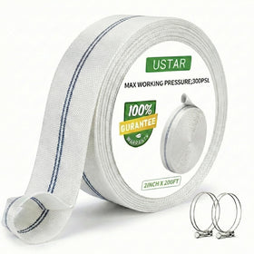 USTAR pool backwash hose 2in-200ft showing durable exterior and smooth interior for high-flow tasks