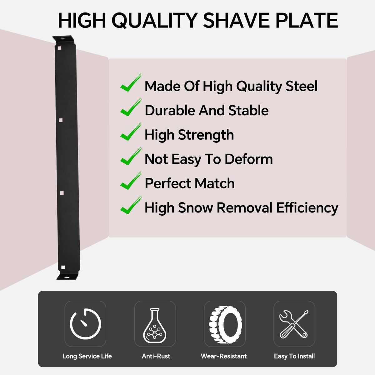 Installation ready shave plate from ustintec ready for replacement