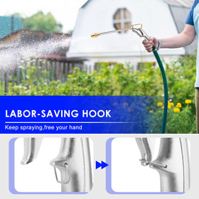 Ustope garden hose nozzle shows durable construction for frequent outdoor tasks