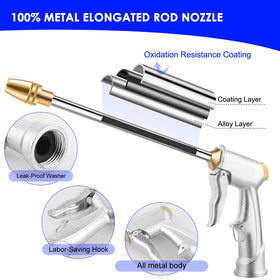 Ustope garden hose nozzle lawn and garden use for efficient watering