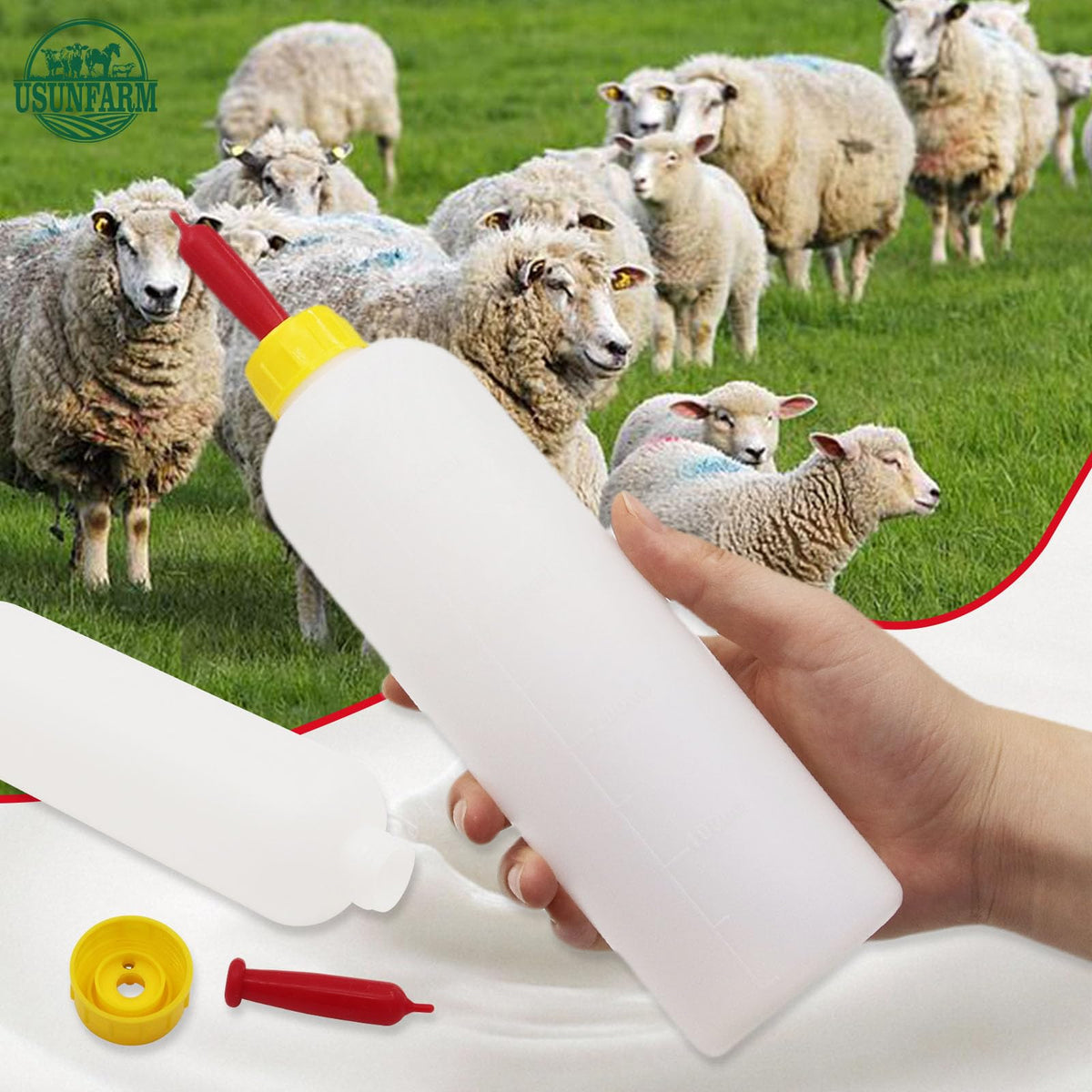 USUNFARM easy grip bottle body for one-handed feeding