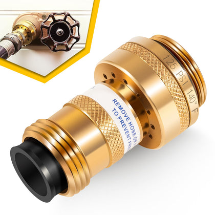 Usvehj 50HA-BR brass vacuum breaker front view showing anti-siphon feature