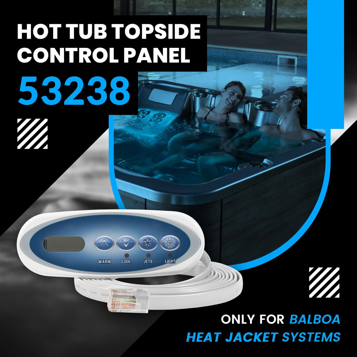 usvehj 53238 top-side panel back view with robust connections for reliable control