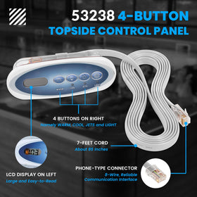 usvehj 53238 top-side panel LCD display detail for at-a-glance status