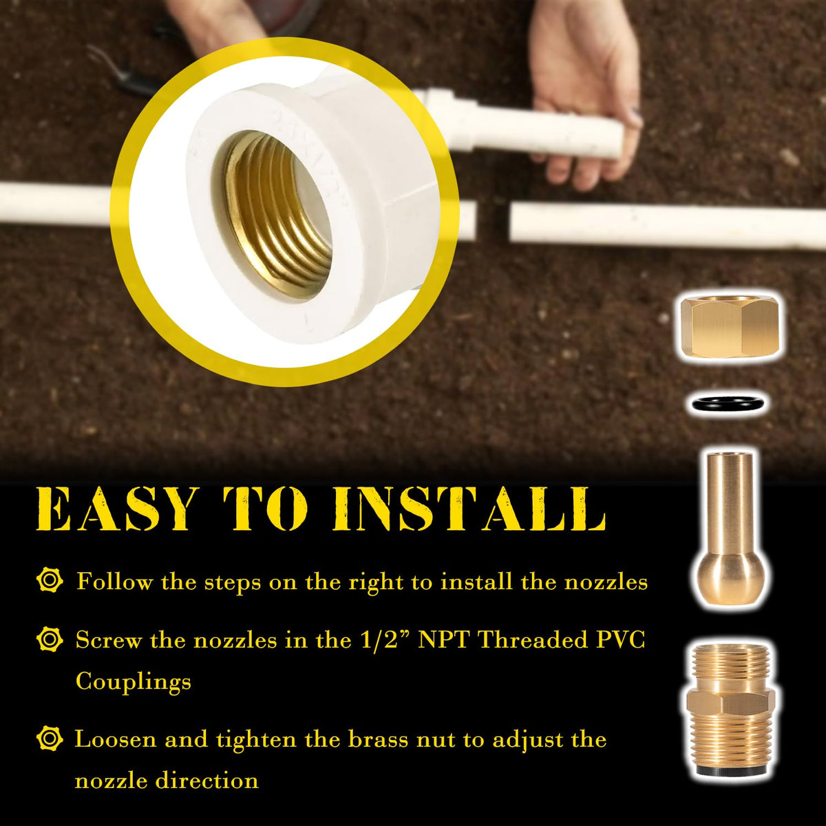 usvehj brass deck jet nozzle durability with corrosion resistance
