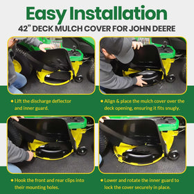 usvehj sabre 1542gs 1742hs compatible mulch cover for flexible upgrades