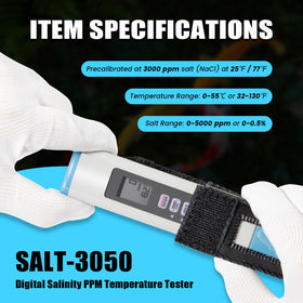 The usvehj SALT-3050 IP65 waterproof design withstands splashes.