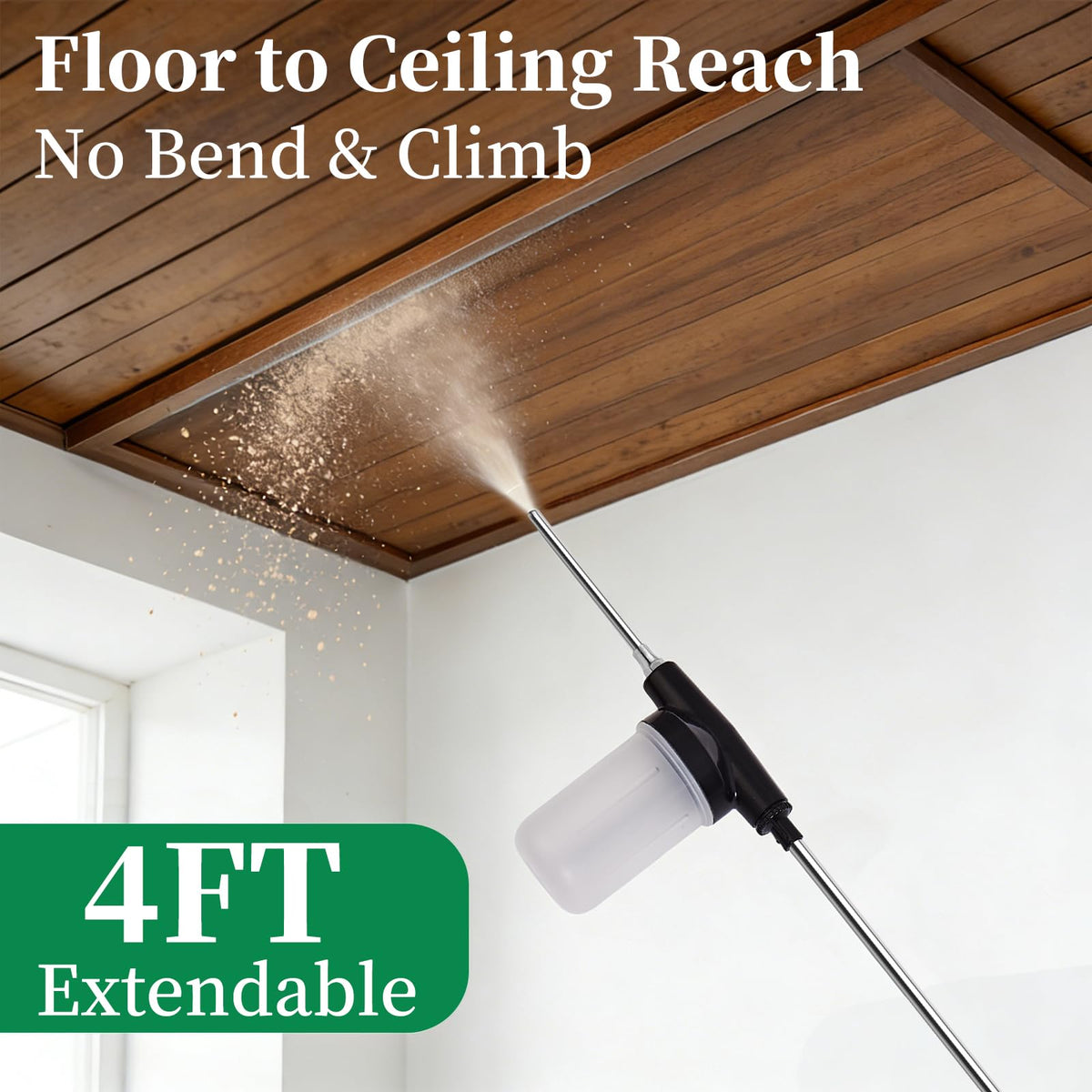 Usydjrn dual nozzle system offers precise target spraying and flexible dusting.