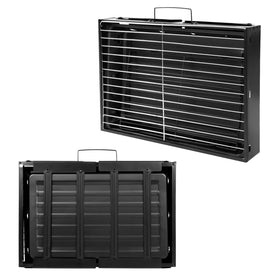 Uten charcoal grill side vents for precise airflow control.
