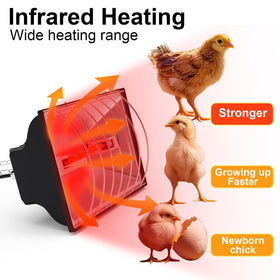 UTFFEDY two-pack heating lamp tubes ready for replacement and extended warmth