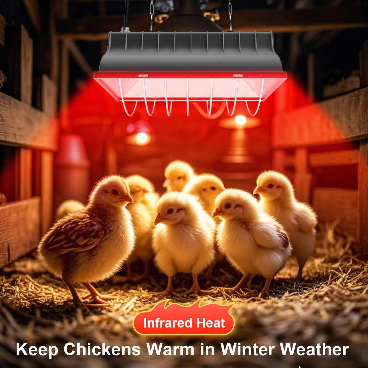 UTFFEDY heavy-duty grill protector guarding the bulb and animals