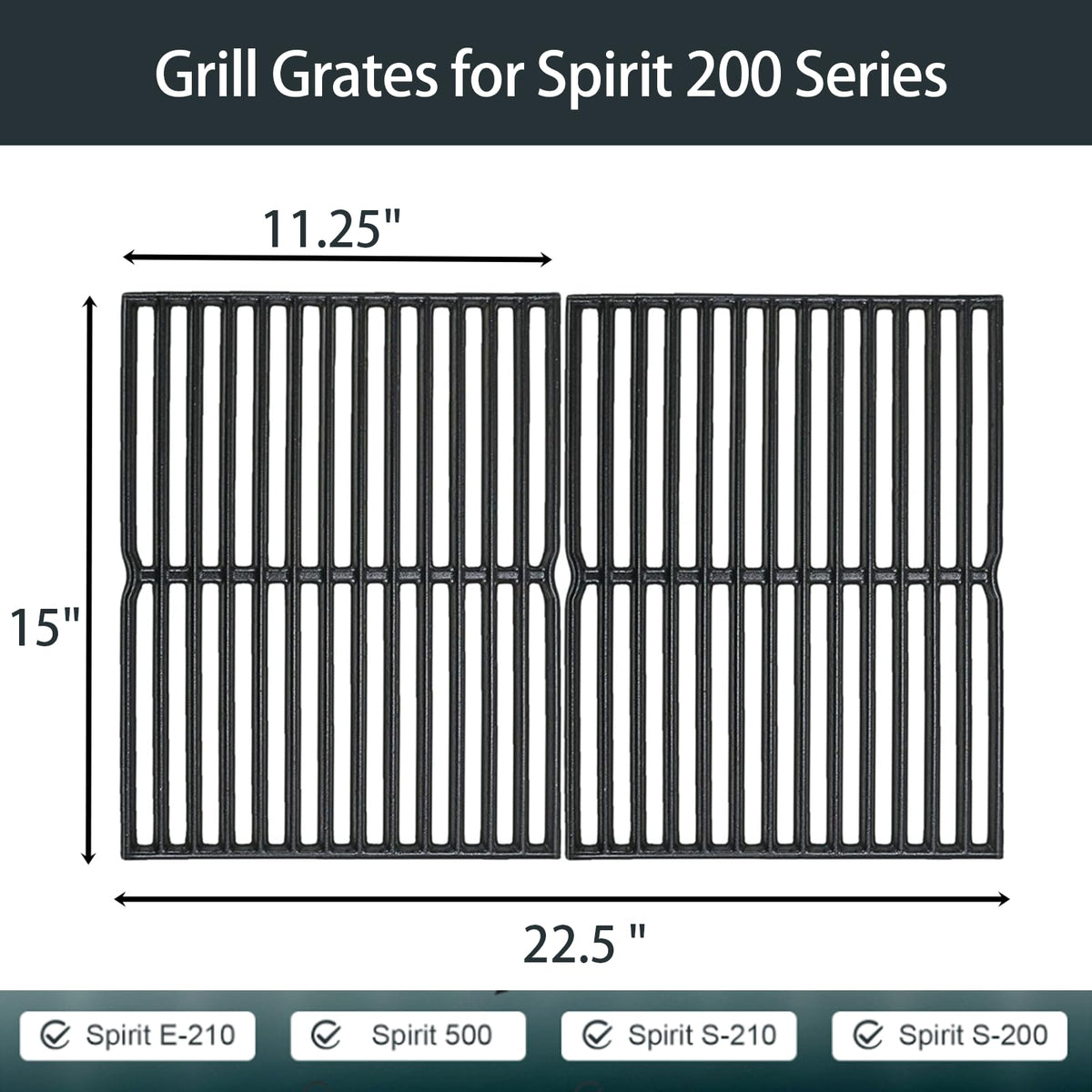 Utheer cast-iron grate emphasizes long-lasting durability for regular grilling sessions.