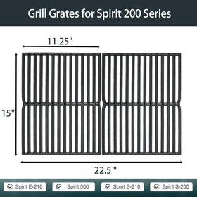Utheer cast-iron grate emphasizes long-lasting durability for regular grilling sessions.