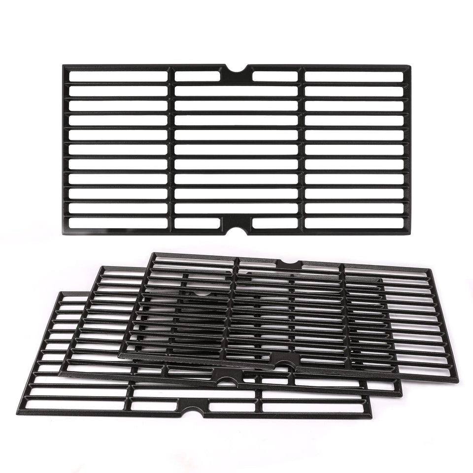 Utheer cast iron grill grates pack for Longhorn, four-piece set, ready to replace worn parts.