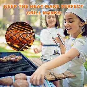 UTheer cast iron grate highlighting even heat distribution feature