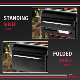 Utheer five tool hooks keep tongs and spatulas within easy reach.