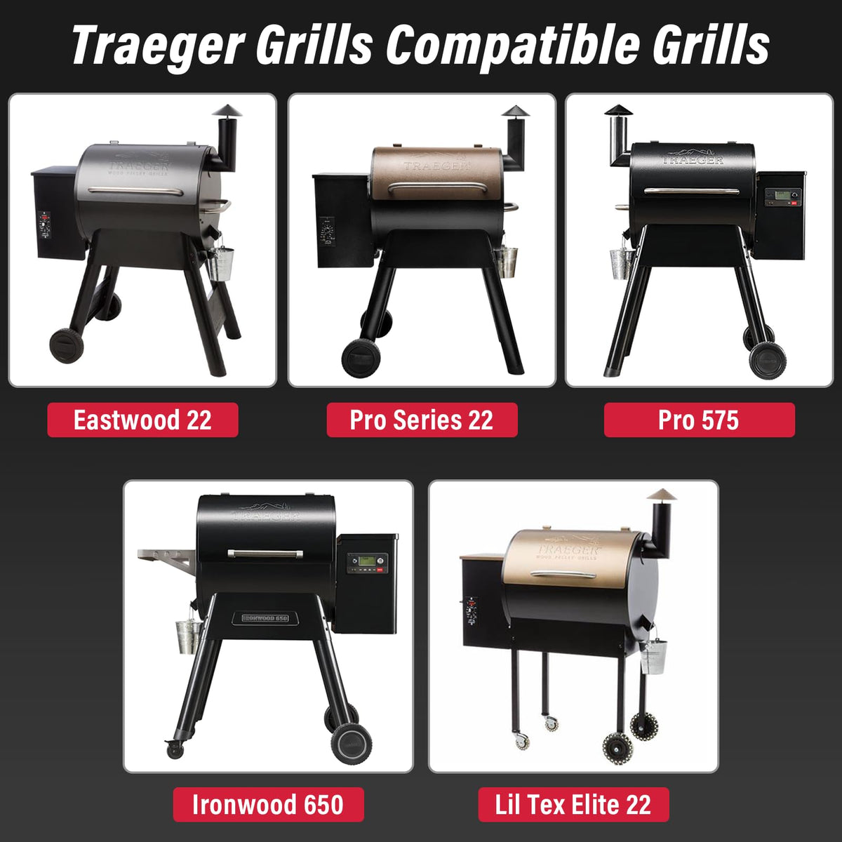 Utheer front shelf for Lil Tex Elite 22 keeps spices accessible